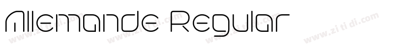Allemande Regular字体转换 Allemande Regular字体转换